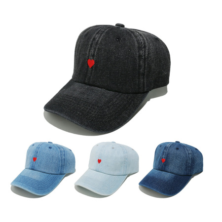 Chapeaux Pour Femmes En Coton, Série Simple, Motif Cœur Simple, 1 Pièce