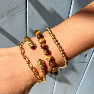 1 Bracelet De Perles Colorées En Pierres Naturelles Pour Femme h5 Image2