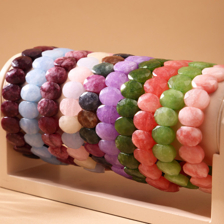 Bracelet de perles polychromes en pierres naturelles pour femme, 1 pièce 2