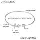 Bracelet en zircon couleur acier Z446 Image2