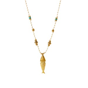 Collier Pendentif Étanche En Acier Inoxydable En Forme De Poisson (1 Pièce) h5 Image5