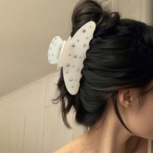 Pinces À Cheveux Classiques En Acrylique De Couleur Unie Pour Femmes, Série Simple, 1 Pièce h5 Image7