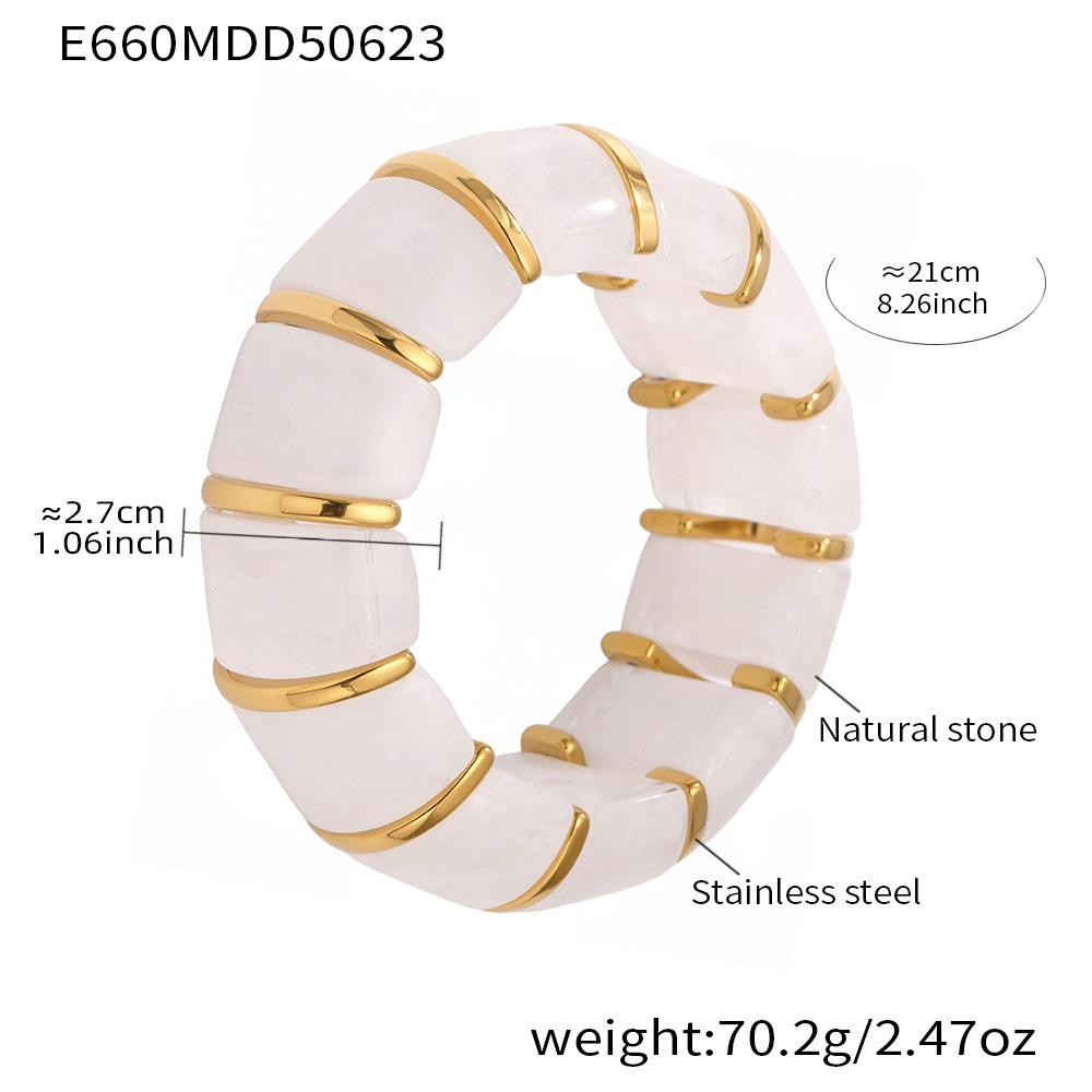 Bracelet Jonc Bohème En Résine Pour Femme, Série Classique, 1 Pièce h5Image2