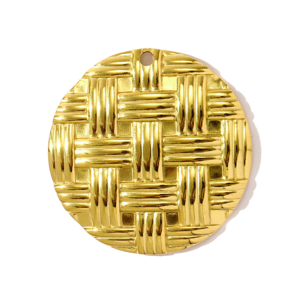 Pendentif Classique Rectangulaire Étanche En Acier Inoxydable Pour Femme (1 Pièce) 