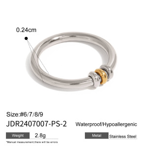 Bagues Minimalistes, Légères Et Étanches En Acier Inoxydable Pour Femmes h5 Image6