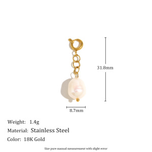 Pendentif Cœur En Acier Inoxydable Étanche Couleur Or (1 Pièce) h5