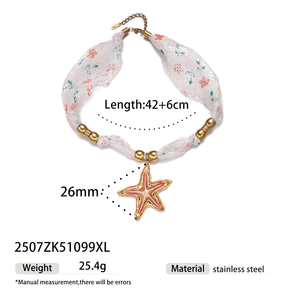 Collier Pendentif Romantique En Acier Inoxydable Imperméable Couleur Or 