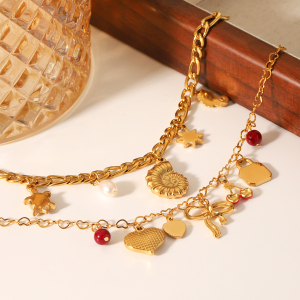 Bracelet À Breloques Pour Femme, 1 Pièce, Collection Simple, Nœud Papillon Quotidien, En Acier Inoxydable Étanche. h5 Image7