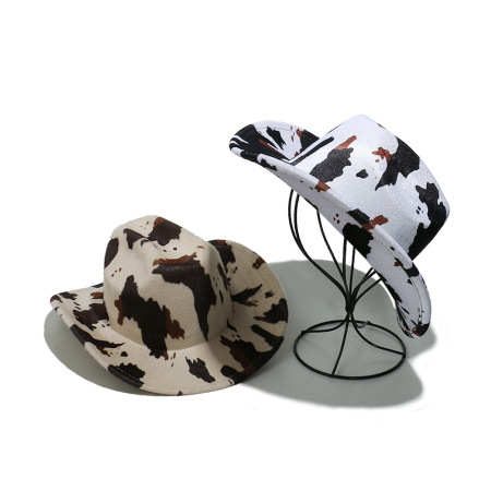 Chapeaux pour femmes en polyester à imprimé animal punk, série simple, 1 pièce