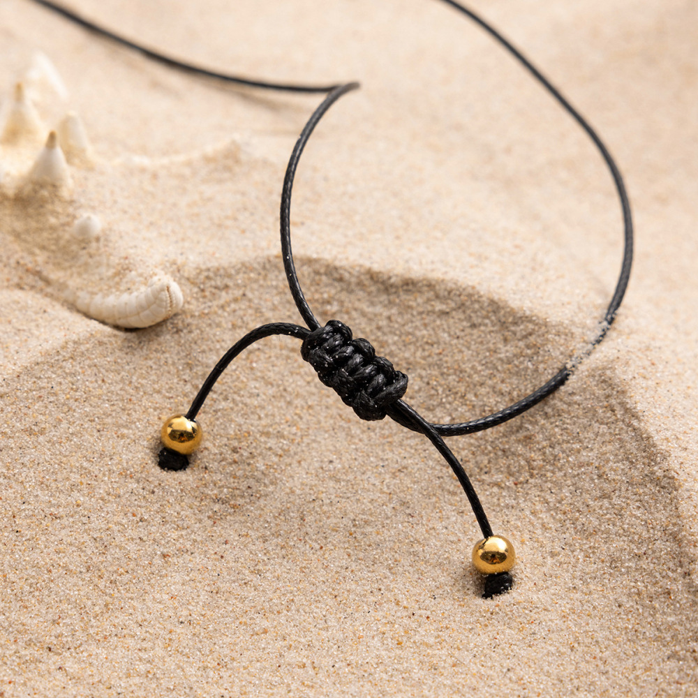 Collier Pendentif Femme En Acier Inoxydable Doré, Motif Étoile De Mer (1 Pièce) Image7