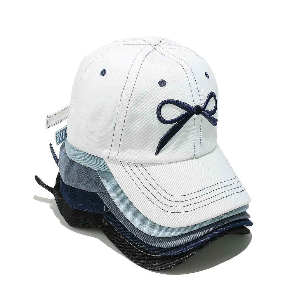 Chapeaux Pour Femmes En Coton Avec Nœud Papillon Décontracté, Série Simple, 1 Pièce h5Image4