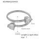 Bague en acier 5A avec zircone A034/N°7 Image8