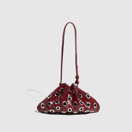 Sac à bandoulière en PU pour femme, série luxueuse, rivet classique, 1 pièce