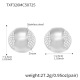 TXF326 - Boucles d'oreilles en oxyde de zirconium couleur acier Image2