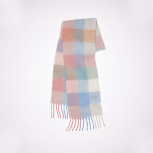 Écharpe D'Hiver Classique À Carreaux En Polyester Pour Femme, 1 Pièce h5