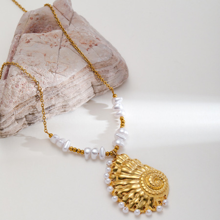 Collier pendentif femme étanche en acier inoxydable, collection romantique, 1 pièce 2