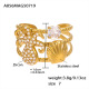 A856-Bague en zircon doré avec pieuvre/N°7 Image3