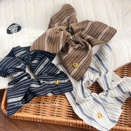 1 chouchou classique en toile pour femme
