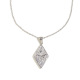 Collier avec pendentif soleil et lune en diamant - Acier Image2