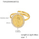Bague TXA325 en or 5A et zircone - Taille 7 Image3