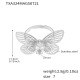 Bague papillon en acier et zircone TXA324 - Taille 7 Image6