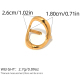 Couleur or/Taille unique/Style de bague 2 Image2