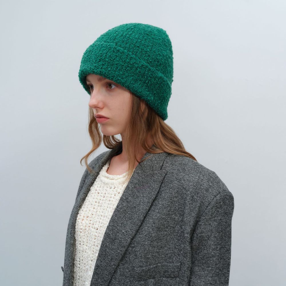 1 Chapeau En Peluche Pour Femme En Polyester De Couleur Unie Image2