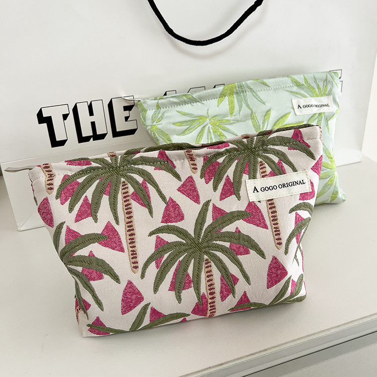 Trousse De Maquillage Pour Femme, Design Original, Série Coconut Tree Resort, 1 Pièce h5Image3