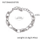 E673-Bracelet en acier 15+4cm Image7