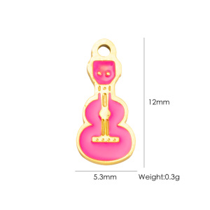 Pendentif Classique, Mignon Et Polyvalent En Acier Inoxydable Étanche À Monter Soi-Même h5