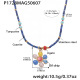 Collier pendentif fleur en pierre naturelle 41+5CM Image6