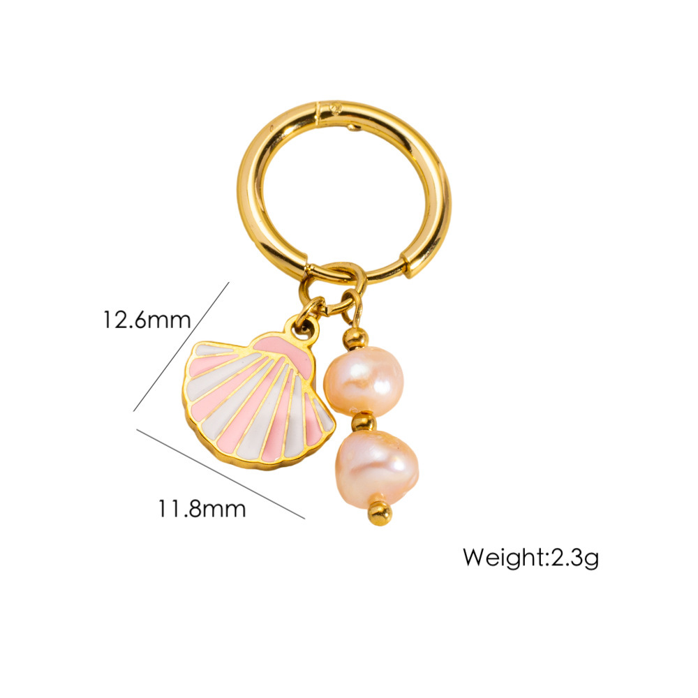 Boucles D'Oreilles Pendantes En Acier Inoxydable Pour Femme, Série Romantique, Motif Fleur Naturelle, 1 Pièce 