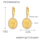 Boucles d'oreilles TXF325-Or 5A Zircone 