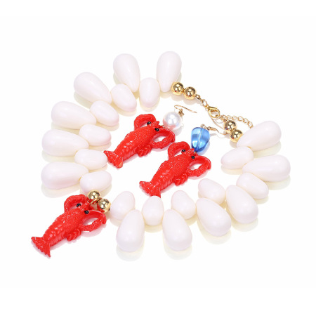 Ensemble de colliers en résine avec homard 2