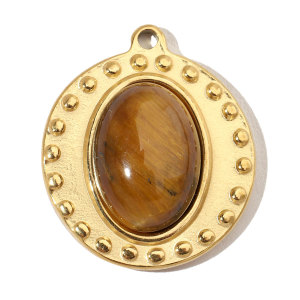 Pendentif Classique En Forme De Cœur Pour Femme, Pierres Naturelles, 1 Pièce h5