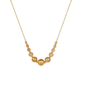 Collier Pendentif Géométrique En Acier Inoxydable Étanche Couleur Or (1 Pièce) h5 Image3