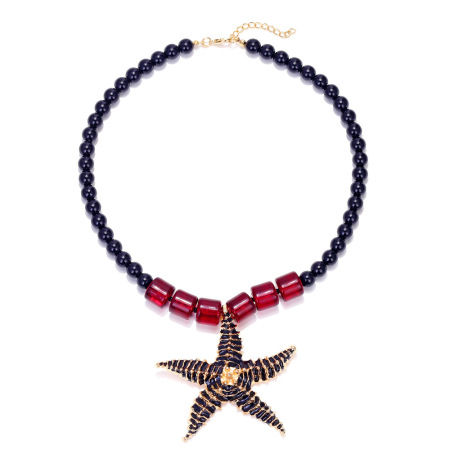 Collier de perles en alliage en forme d'étoile de mer, 1 pièce