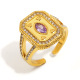Bague ouverte goutte d'huile - Or - 4 Image4