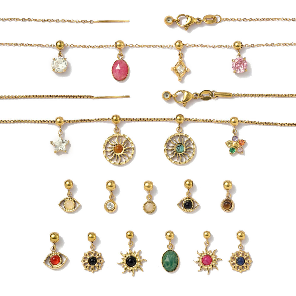 Pendentif Pour Femme En Pierres Naturelles Délicates, 1 Pièce h5Image4