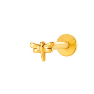 Boucle D'Oreille Piercing Couleur Or En Alliage De Titane 1 Pièce h5 