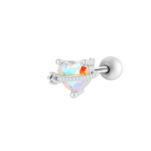 Boucles D'Oreilles Percées Sweet Bear En Cuivre Et Zircon Couleur Or Pour Femme, 1 Pièce h5