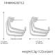 F448-Boucles d'oreilles géométriques à trois couches en acier Image5