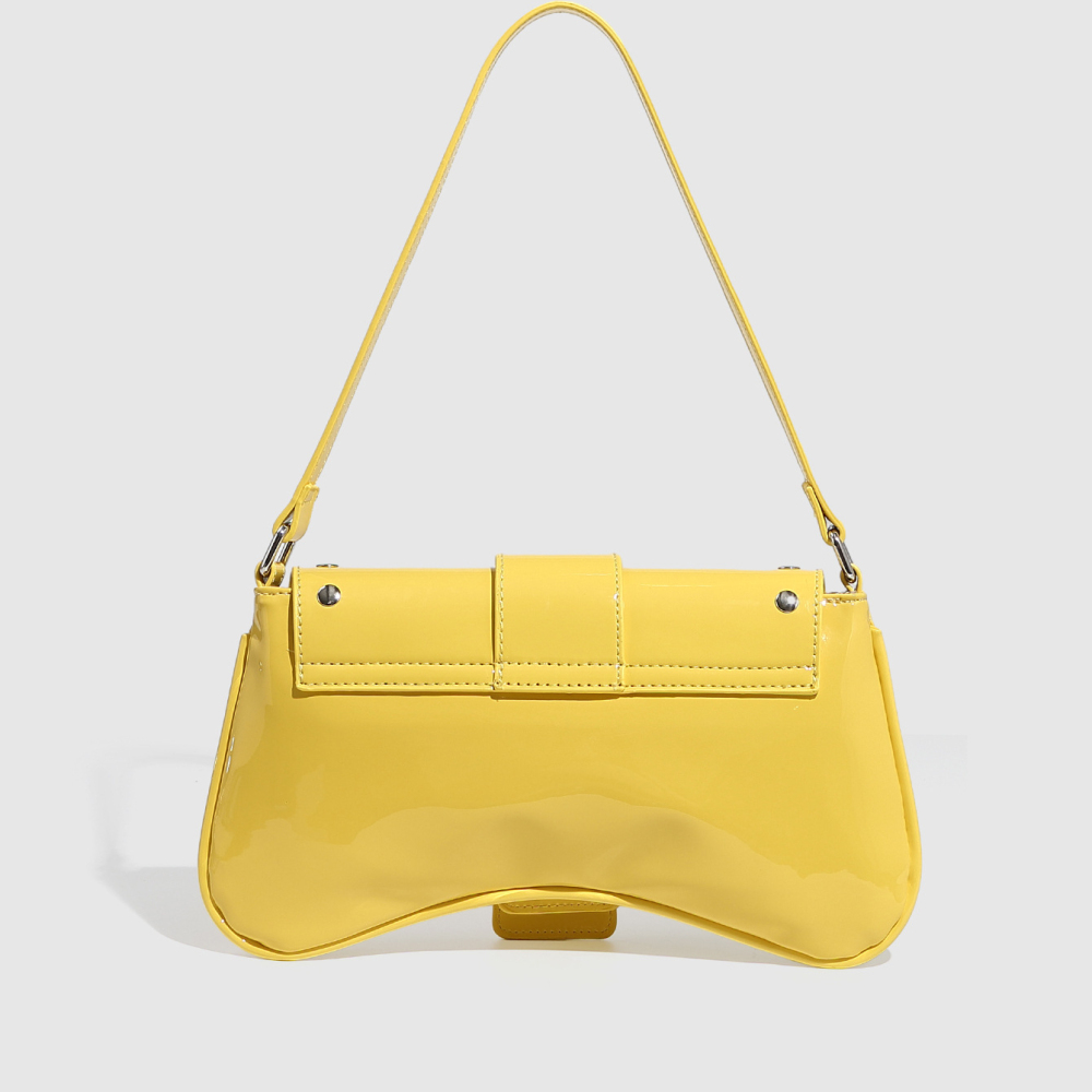 Sac À Bandoulière Pour Femme En Cuir À Rivets De Couleur Vive, 1 Pièce h5Image4