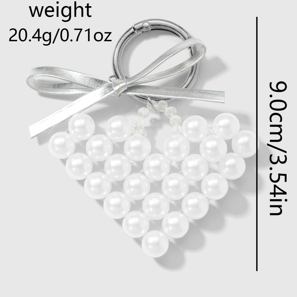 1 Breloque De Sac En Forme De Cœur Perlé Image11