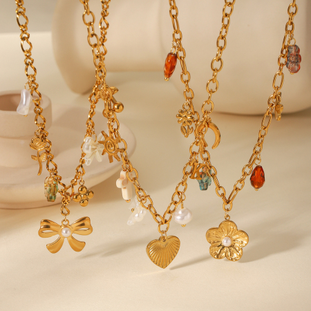 1 paire de colliers pendentifs tortue de vacances en acier inoxydable étanche pour femmes, collection Simple Series 2