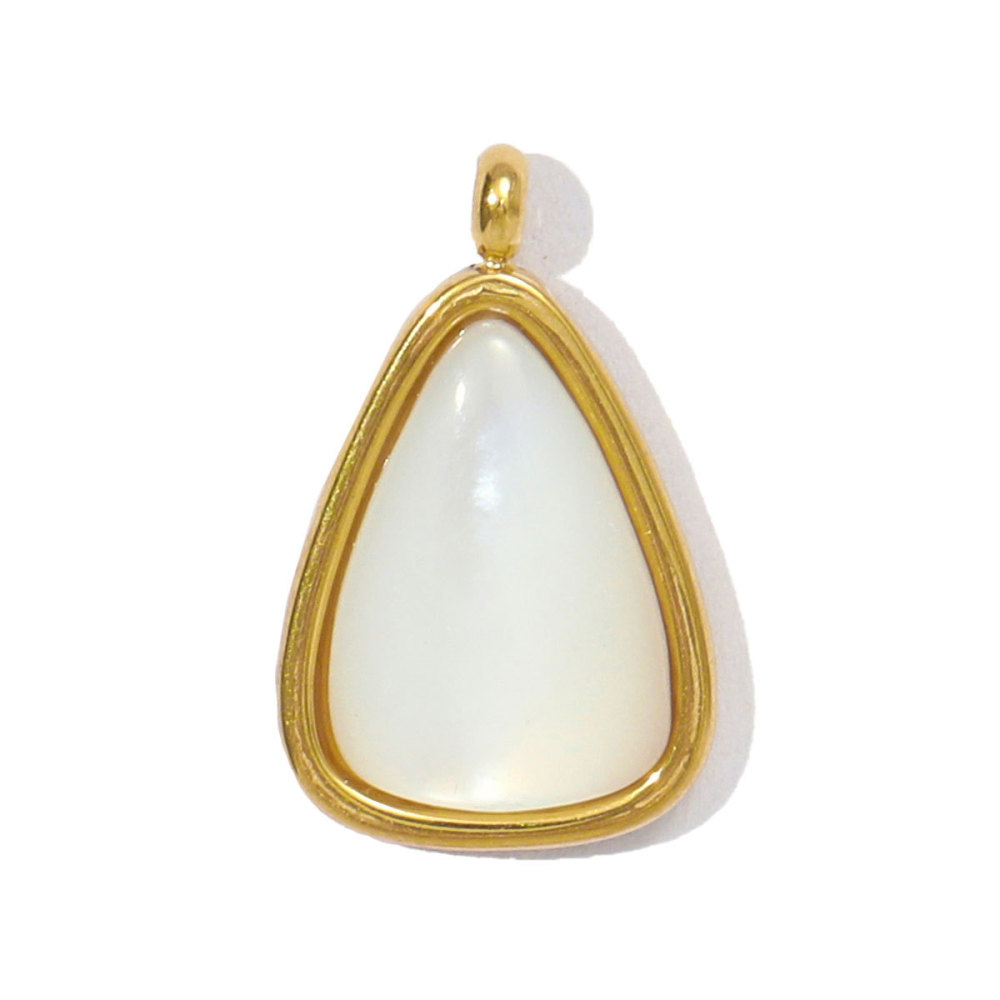 Pendentif Rétro En Pierres Naturelles Pour Femme, 1 Pièce 