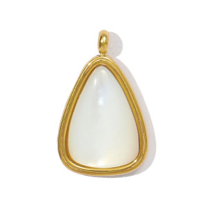 Pendentif Rétro En Pierres Naturelles Pour Femme, 1 Pièce h5 