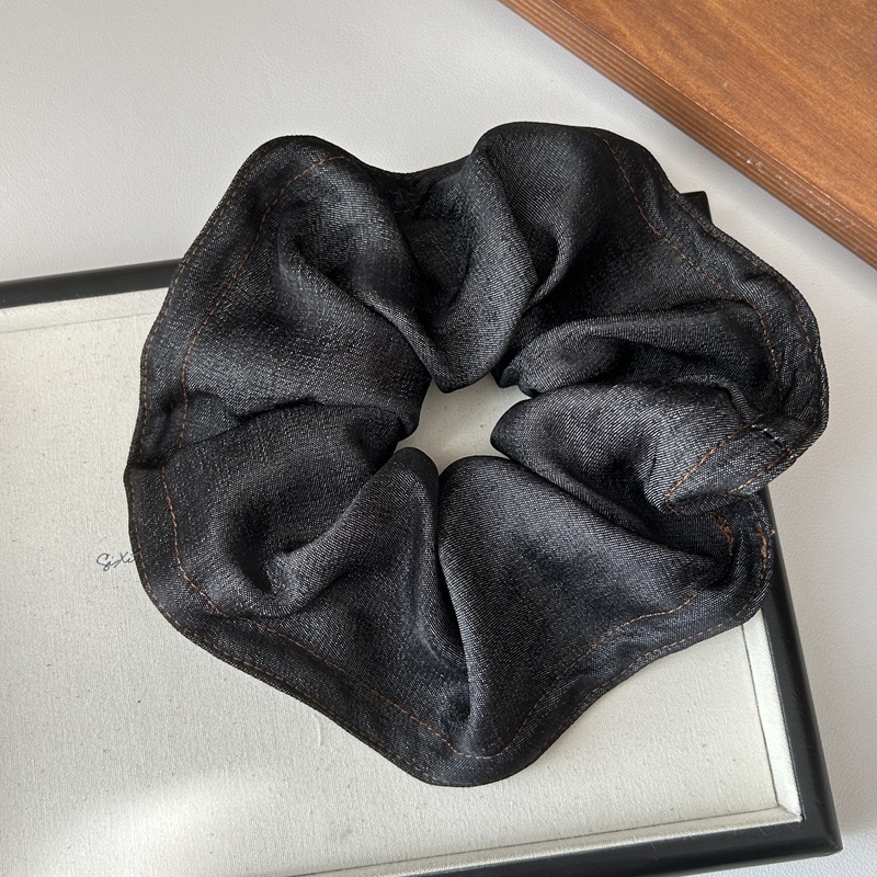 1 Chouchou Simple Et Décontracté En Tissu De Couleur Unie Pour Femme