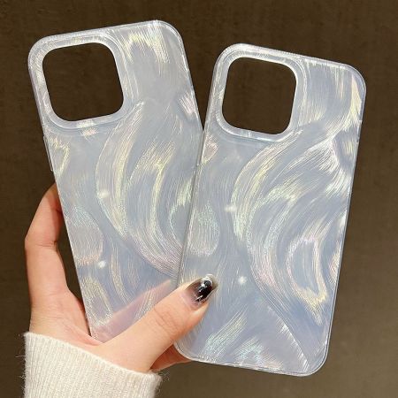 Coques de téléphone en TPU à mélange progressif, style simple