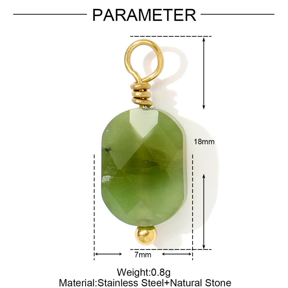 Pendentif Classique Pour Femme En Pierres Naturelles, 1 Pièce h5Image2